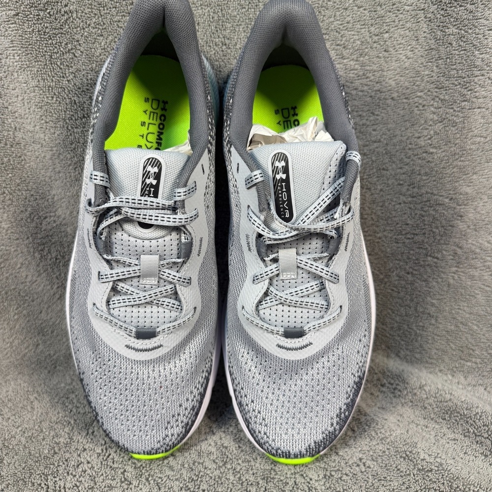 Under Armor HOVR Turbulence 2 Men's SZ 9.5 Gray/Neon Green